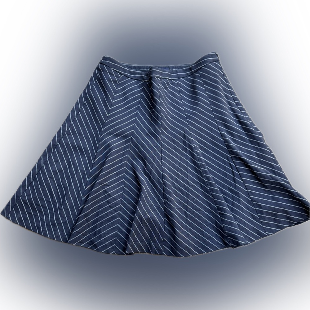 Tommy Hilfiger Navy Blue Striped Women's Skirt Size 6
